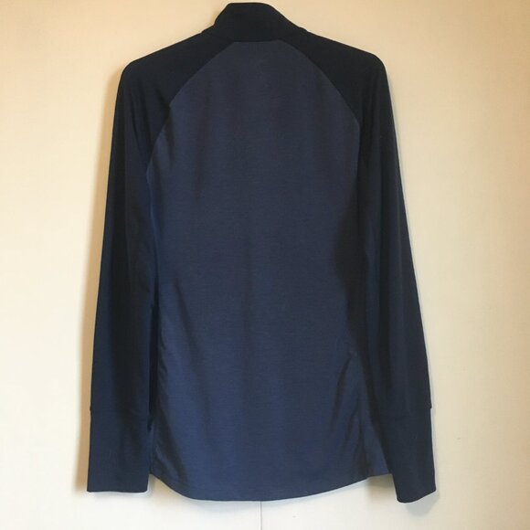 Paradox Merino Wool Blend Navy DRIrelease Freshguard Athletic 1/4 Zip Top - Picture 2 of 16
